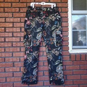 REBEL Vengeance Black Floral Tapestry Pants 32x30 (33x31 Actual) Streetwear Goth